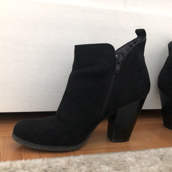 Suede Black Booties - Picture 4 of 4